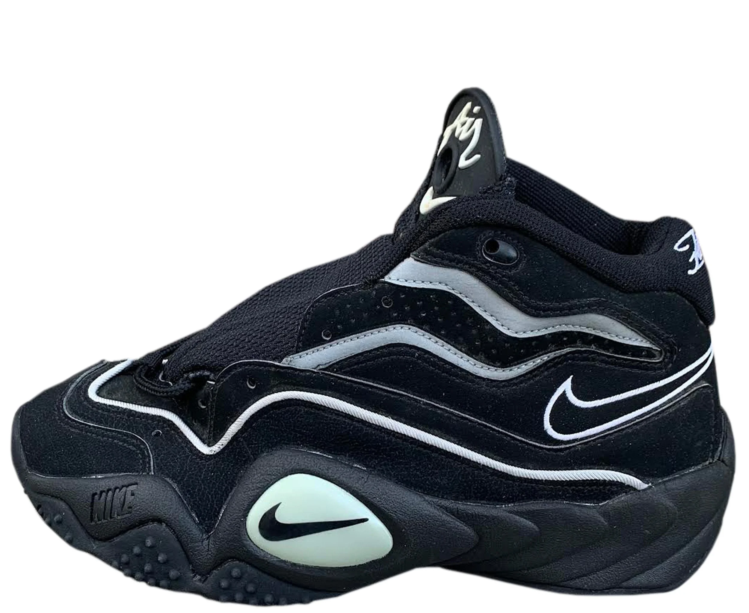 Nike Air Flight Turbulence Black / Metallic Silver (Size 8) DS